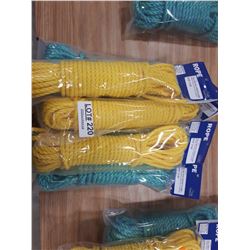 SIX BUNDLES NEW ROPE (300 FT TOTAL)