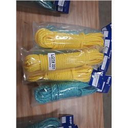 SIX BUNDLES NEW ROPE (300 FT TOTAL)