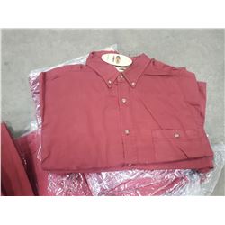 TUB OF NEW RED DENIM MENS SHIRTS