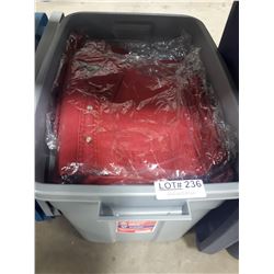 TUB OF NEW RED DENIM MENS SHIRTS