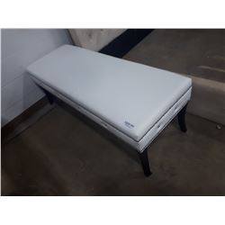 MODERN HALL BENCH WITH JEWELD ACCENTS