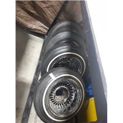 SET OF 4 DEEP DISH LOW RIDER TIRES