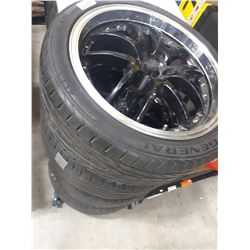 ST OF FOUR 225/40/ZR 18 TIRE AND RIM