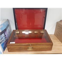 PAIR OF SALESMAN DISPLAY CASE