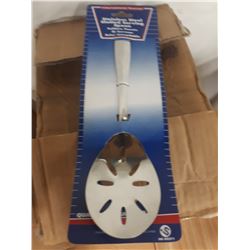 2 BOXES OF NEW SLOTTED SPOONS
