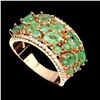 Image 1 : Natural Rich Green Columbian Emerald Ring
