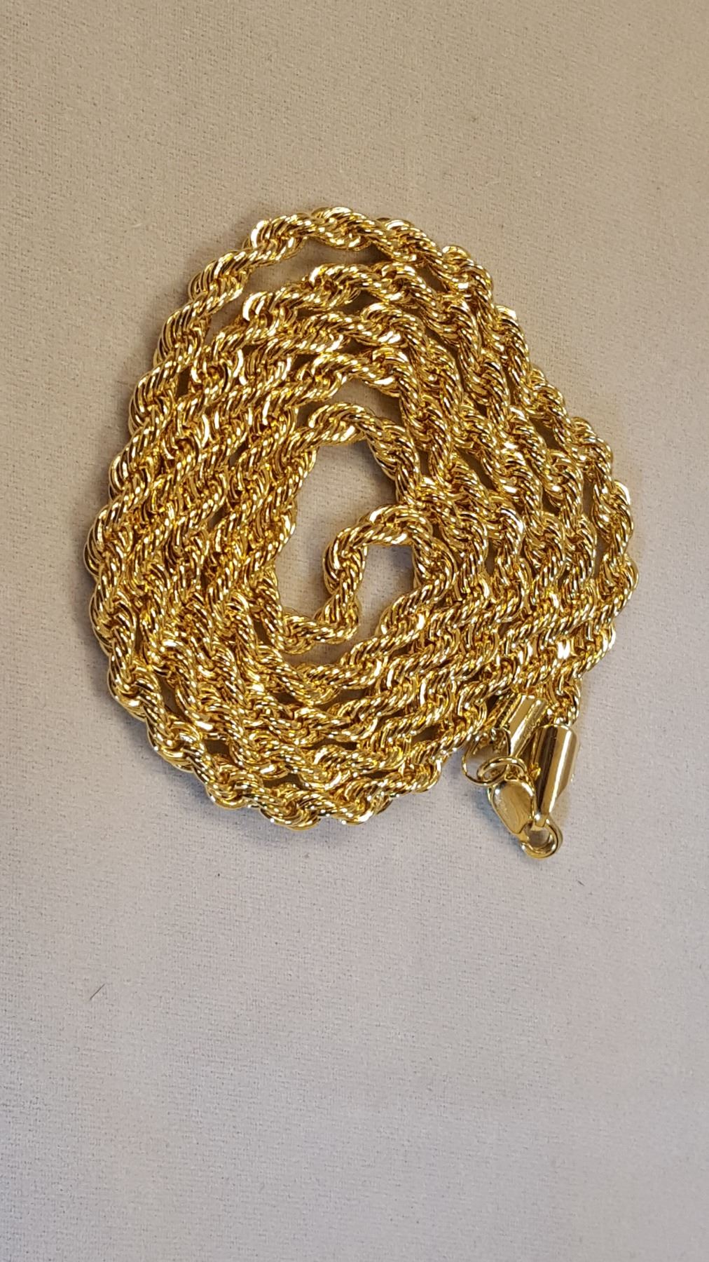 14 karat rope chain Clearance