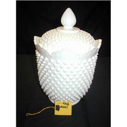 FENTON, HOBNAIL COOKIE JAR, EXCELLENT CONDITION  