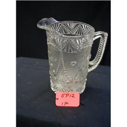 E.A.P.G. 1860 FESTOON PORTLAND GLASS CO. PITCHER 