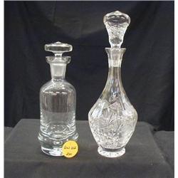 20th CENTURY CRYSTAL DECANTERS INCLUDES (1) POLIS