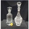 Image 1 : 20th CENTURY CRYSTAL DECANTERS INCLUDES (1) POLIS
