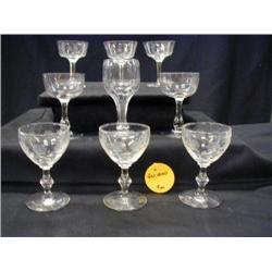 1930 WHITE WINE STEMWARE INCLUDES (3) 3 7/8in CUT