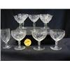 Image 1 : 1920 VERY ORNATE CUT WHITE STEMWARE INCLUDES (5) 