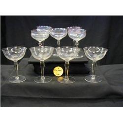 1940 AMERICAN RED WINE STEMWARE INCLUDES (5) 5 1/