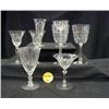 Image 1 : 1930 CUT RED/WATER STEMWARE INCLUDES (1) 5 1/8in 