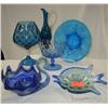 Image 1 : 1960 ART GLASS LOT INCLUDES FISH BOWL, SWAN DISH,