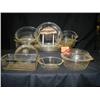 Image 1 : GLASBAKE LOT INCLUDES (3) #206 RND. CASSEROLE (1 