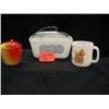 Image 1 : 1950S MILK GLASS INCLUDES (1) 7 3/4inL 5inW 3 3/8