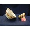 Image 1 : MOCHA BROWN BAND BATTER BOWLS INCLUDES (1) 8 1/4i