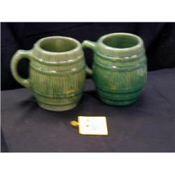 EARLY NELSON McCOY MUGS, 2 PC                    
