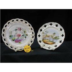 1880 AMERICAN HND PTD RETICULATED PORC. PLATES IN