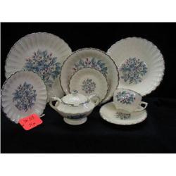AMERICAN LIMOGES GREY BLOSSOM DINNERWARE INCLUDES