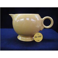 1930S HOMER LAUGHLIN FIESTA LARGE YELLOW TEAPOT N