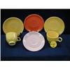 Image 1 : 1930S HOMER LAUGHLIN FIESTA RED and YELLOW CUPS a