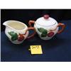 Image 1 : FRANSICAN SUGAR and CREAMER, SUGAR COVER HAS DAMA