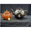 Image 1 : ENGLISH BROWNWARE UNSIGNED POTTERY T-POTS INCLUDE