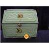 Image 1 : 1930S GREEN TIN BREAD BOX DROP DOWN DOOR and 1 RA