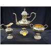 Image 1 : 1920 3 PC CHROME TEA SET INCUDES (1) 13in TEA POT