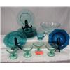 Image 1 : ULTRAMARINE GLASS LOT INCLUDES 1980 MADRID COMPOT