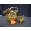 Image 1 : CAMBRIDGE AMBER LOT INCLUDES BALL PITCHER 80 OZ.,