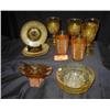 Image 1 : DEPRESSION GLASS INCLUDES (4) ENGLISH HOBNAIL GOB