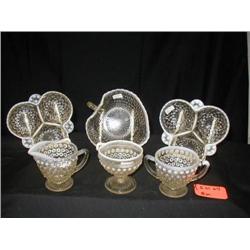 MOONSTONE LOT INCLUDES, (2) CLOVERLEAF DISHES, (1
