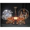 Image 1 : 1930S PINK DEPRESSION INCLUDES PR. CANDLE HOLDERS