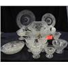 Image 1 : DEPRESSION SANDWICH PRESSED GLASS LOT INCLUDES (3