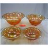 Image 1 : DEPRESSION CARNIVAL GLASS GRADUATED BATTER BOWL S