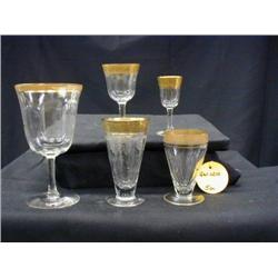 1920 ASST. STEMWARE W/ROLLED GOLD EDGE  INCLUDES 