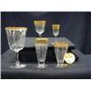 Image 1 : 1920 ASST. STEMWARE W/ROLLED GOLD EDGE  INCLUDES 