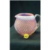 Image 1 : FENTON (1) HOBNAIL CRANBERRY IRIDESCENT BASKET 7 