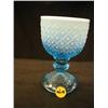 Image 1 : FENTON OVERSIZED GOBLET 7 1/4inT 4 1/2inD HOBNAIL