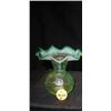 Image 1 : 1940 IRIDESCENT GREEN VASE  INCLUDES (1) 4 1/2in 