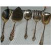 Image 1 : (5) STERLING SILVER SERVING PCS, (1) HAND WROUGHT