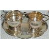 Image 1 : STERLING SILVER SUGAR and CREAMER W/UNDERTRAY BY 