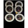Image 1 : ENGLISH WEDGWOOD 1940 ORIENTAL FLORAL ON BLACK (6
