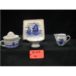 GERMAN DELFT ALL SIGNED INCLUDES (3) BISQUE and (