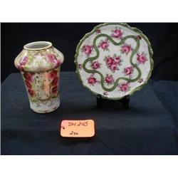 1910, JAPANESE GAUDY INCLUDES, (1) ROSE VASE (W/H