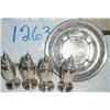 Image 1 : (4) STERLING SILVER SALT and PEPPERS, and STERLIN
